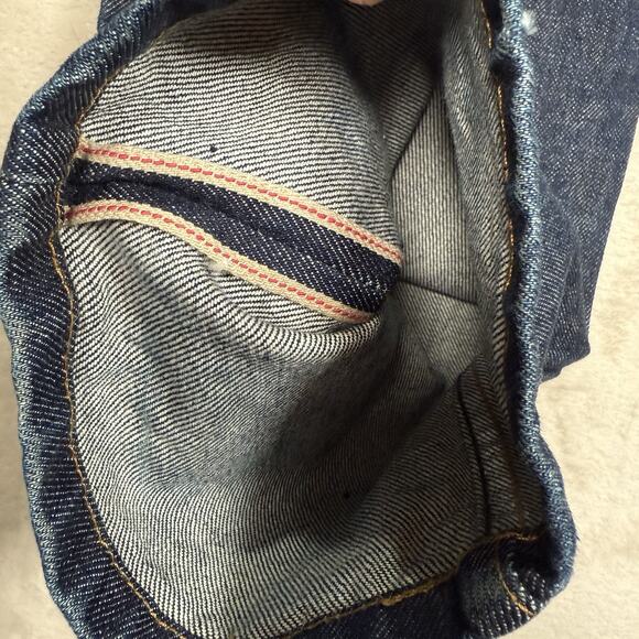 APC Selvedge Jeans New Standard Classique Size 31x32 Red Lines Slim Button Fly - Picture 6 of 12